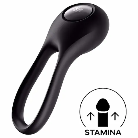 Satisfyer Majestic Duo – akumulátorový, vodotěsný erekční kroužek (černý)