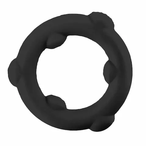 Erekční kroužek Oxballs Spinner černý, elastický silikonový kroužek na penis