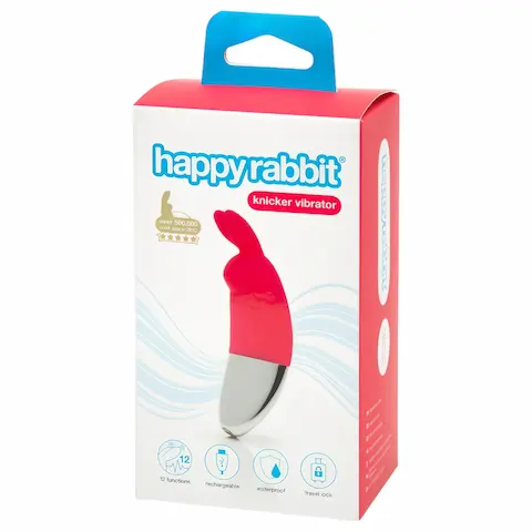 Happyrabbit – vibrátor na klitoris s akumulátorem – červený