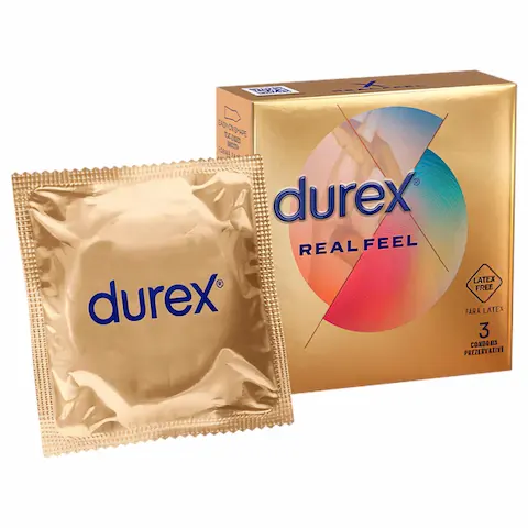 Durex Real Feel – kondom bez latexu (3 ks)
