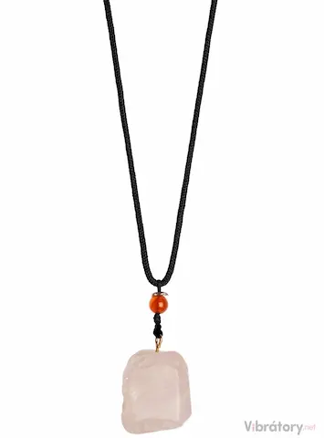 La Gemmes Náhrdelník s růženínem La Gemmes Rose Quartz Necklace