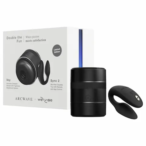 Sada Arcwave Voy a We-Vibe Sync 2 – Dvojnásobná zábava (černá)