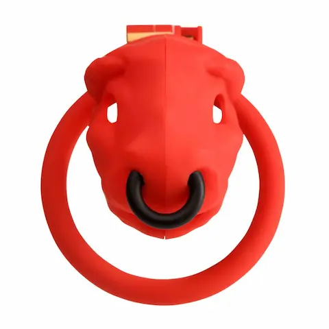 Bull System Chastity Cage Red