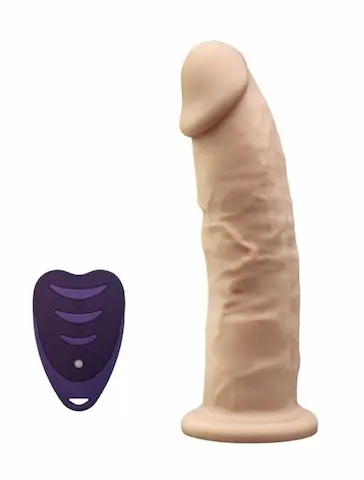 SilexD Model 2 Vibrating Premium Silicone Dual Density Dildo 7