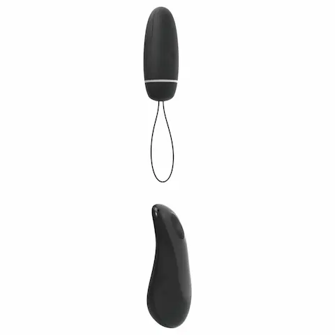 B SWISH Deluxe – nositelné rádiové vibrační vajíčko (černé)