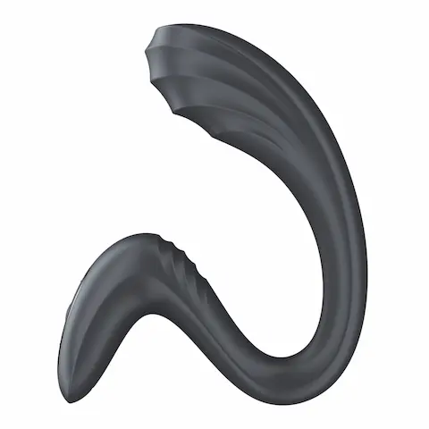 Dvojitý vibrátor Satisfyer G for Goddess 3 Dark Grey, silikonový vibrátor na bod G a klitoris
