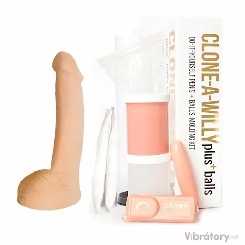Sada pro odlitek penisu včetně varlat Clone-A-Willy plus+balls – vibrátor