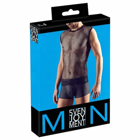 Svenjoyment – pánské síťované tričko – černé