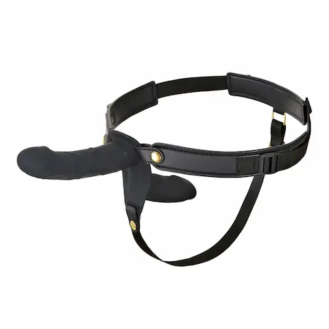 Hidden Desire Double vibrační strap-on černý