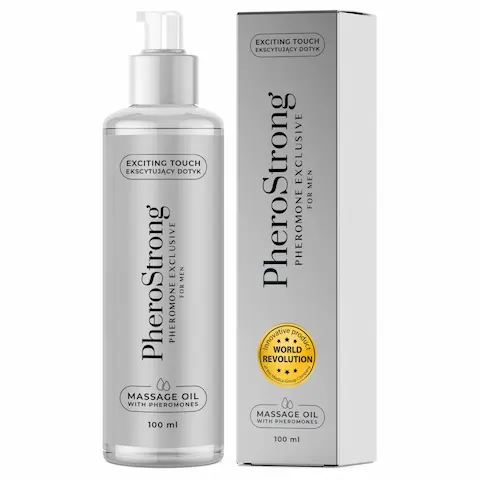 PheroStrong Exclusive – masážní olej pro muže – 100 ml