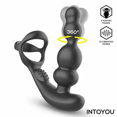 Intoyou Klark, silikonový kolík s otočnou hlavou na dálkové ovládání 13 x 3,3 cm