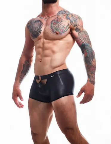 BL4CK by C4M Peekaboo Black Mini Pants