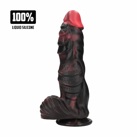 Infernal Demon dildo – červeno-černé