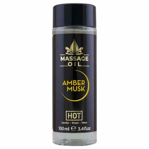 HOT – masážní olej na péči o pokožku – ambra pižmo – 100 ml