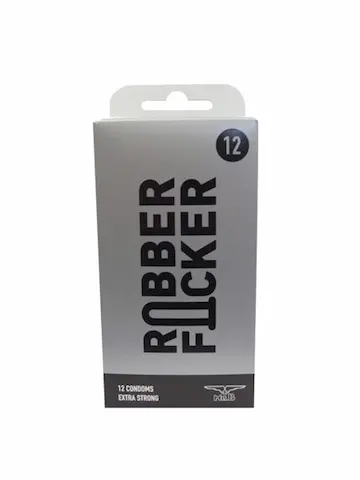 Mister B RubberFucker Condoms 12 Pack, extra silné latexové kondomy