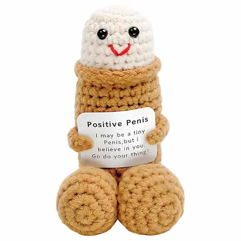 Pozitivní penis – pletený obal – natural