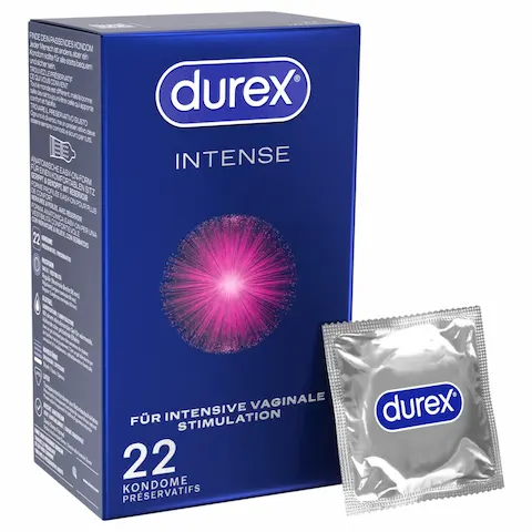 Durex Intense – Orgasmic kondomy (22 ks)