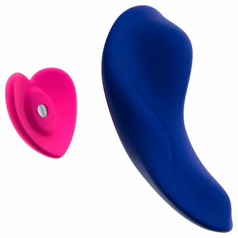 Smile RC Panty – nositelné vibrační kalhotky s dálkovým ovládáním (modré)