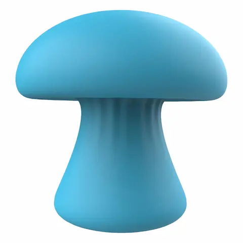 Magic Mushroom – vibrační masážní přístroj na obličej s akumulátorem (modrý)