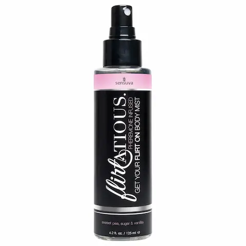 Sensuva Flirtatious – feromonový tělový sprej – vanilka-vikev (125 ml)