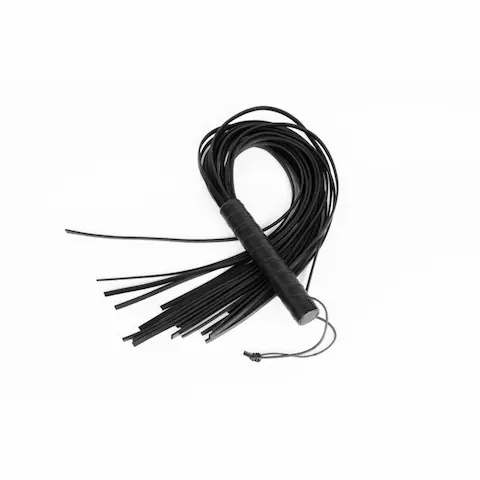 Whips Primal Bond Small Classic Flogger Black, černé důtky