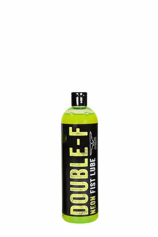 Mister B Double-F Neon Fist Lube 500 ml, lubrikant na vodní bázi svítící pod UV světlem
