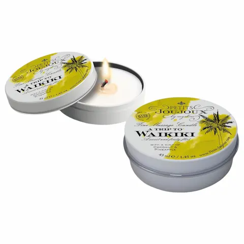 Petits Joujoux Waikiki – masážní svíčka – kokos ananas – 43 ml