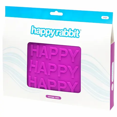 Happyrabbit – pouzdro na erotické pomůcky – velké – fialové