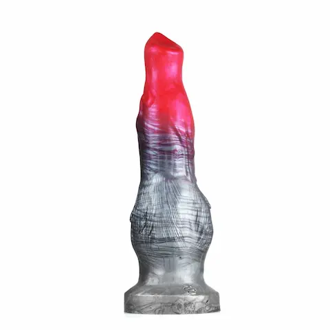Sinnovator Howl Platinum Silicone Dildo Medium, prémiové silikonové dildo s Vac-U-Lock 27 x 3,5–8 cm