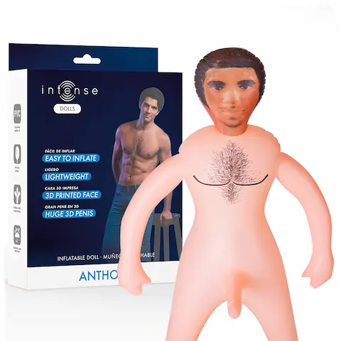 Intense Dolls Anthony – nafukovací panák – realistický vzhled – guma
