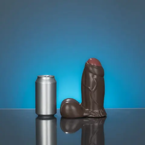 Stream’s Toys Burly Ben Bear Brown Medium, fantasy dildo s integrovanou přísavkou 18 x 6,6 cm