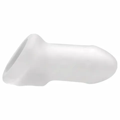 Perfect Fit – Fat Boy Thin – návlek na penis (10 cm, bílý)