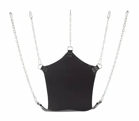 VIP Sling Leather Sling Paris 5 Attachment Points, závěsný sling pro BDSM houpačky