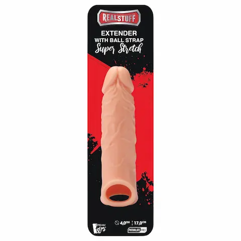 RealStuff Extender 6,5 – návlek na penis (přírodní, 17 cm)
