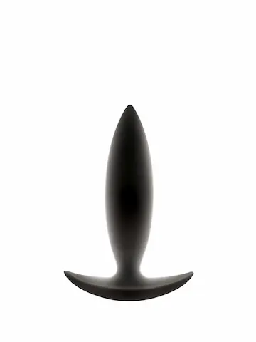NS Novelties Renegade Spade Small, černý silikonový anální kolík 10 x 2,5 cm