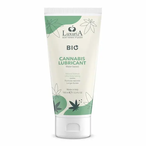 Luxuria BIO Cannabis Lubricant 100 ml, lubrikant na vodní bázi s extraktem z konopí