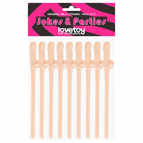 Lovetoy – realistické brčko ve tvaru penisu – naturální barva
