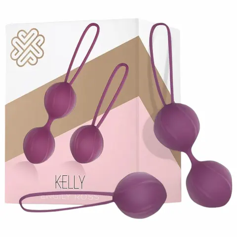 Engily Ross Kelly – sada venušiných kuliček 2 ks – fialová