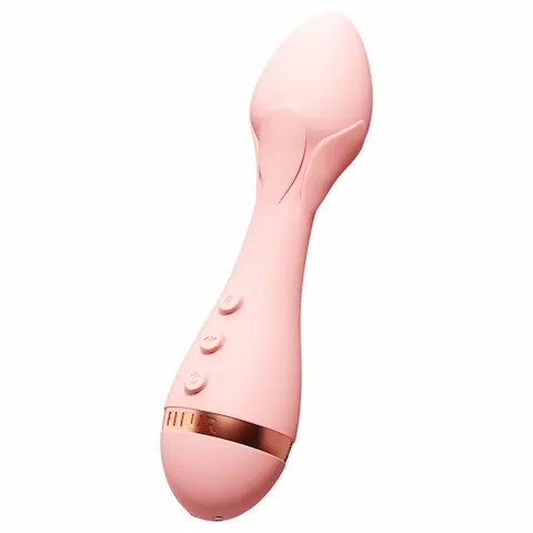 Vush Fleur – akumulátorový, vodotěsný masážní vibrátor (růžový)