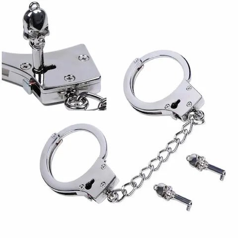 BDSM LINE Kovová pouta na ruce 252 g
