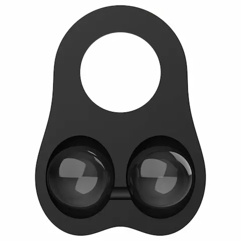Pulselock Taur – silikonový kroužek na varlata se závažími (černý)