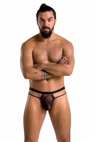 Passion MEN 029 Pánská tanga Collin černá