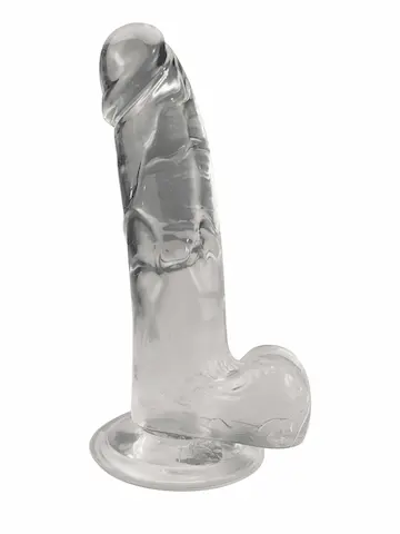 BASIC X Rocco transparentní umělý penis s přísavkou