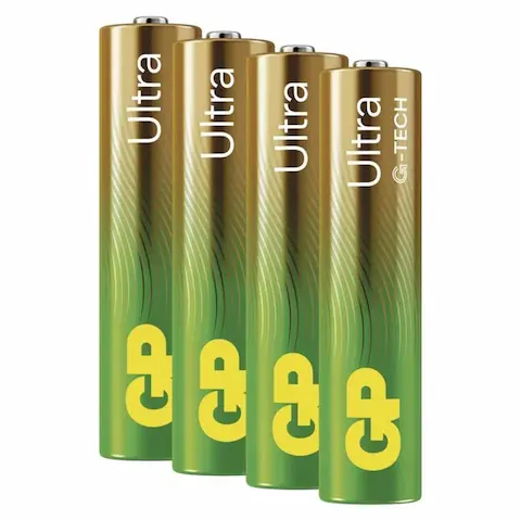 GP Ultra – alkalická baterie AAA 4 ks