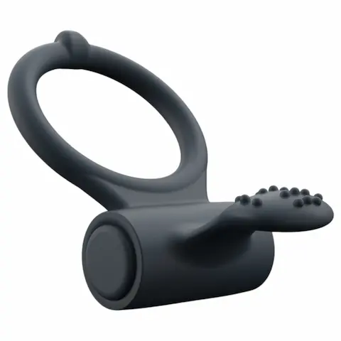 Dorcel Power Clit Plus – akumulátorový vibrační erekční kroužek (černý)
