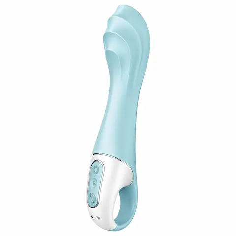 Satisfyer Air Pump Vibrator 5 – ovládaný aplikací (modrý)
