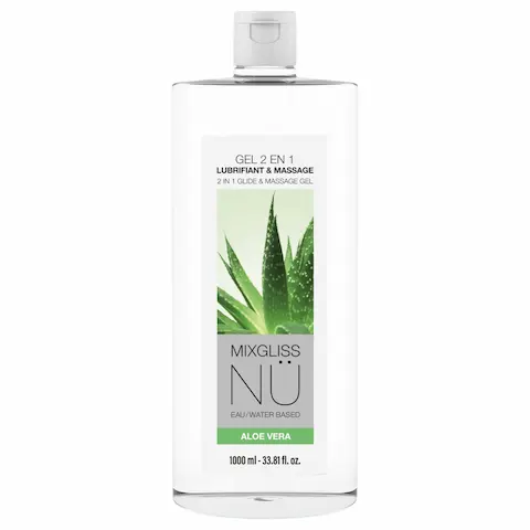 Mixgliss Nu Aloe Vera – nuru masážní gel a lubrikant (1000 ml)