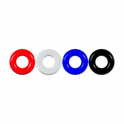 Shots Levelz Multi-color Cockring Set, sada 4 ks elastických erekčních kroužků