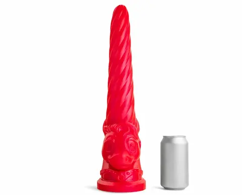 Mr. Hankey’s Toys Unicorn Dildo XL, prémiové silikonové dildo s Vac-U-Lock 46 x 4–6,8 cm