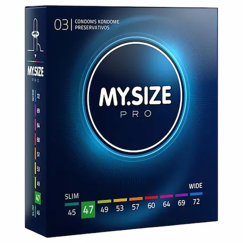My.Size PRO – kondom na míru – 47 mm (3 ks)